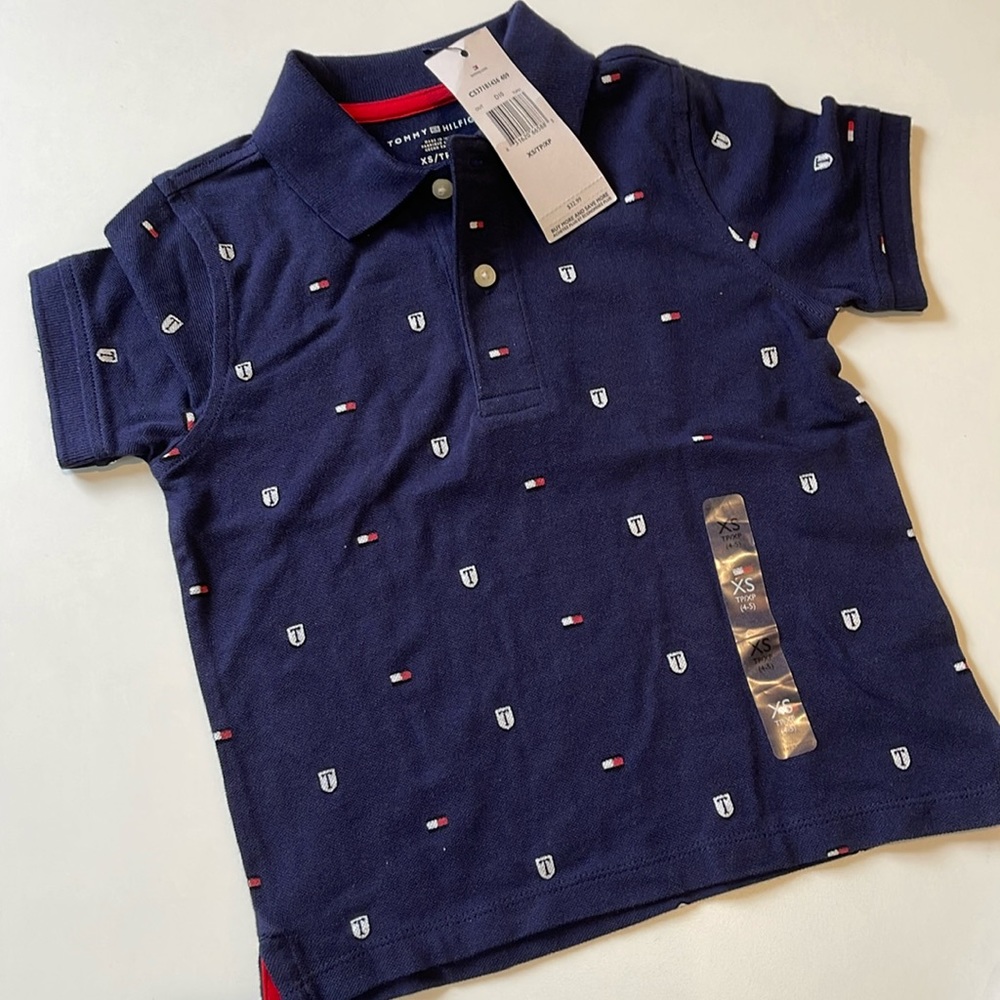 Tommy Hilfiger 4-5T Boy Polo Shirt Logo